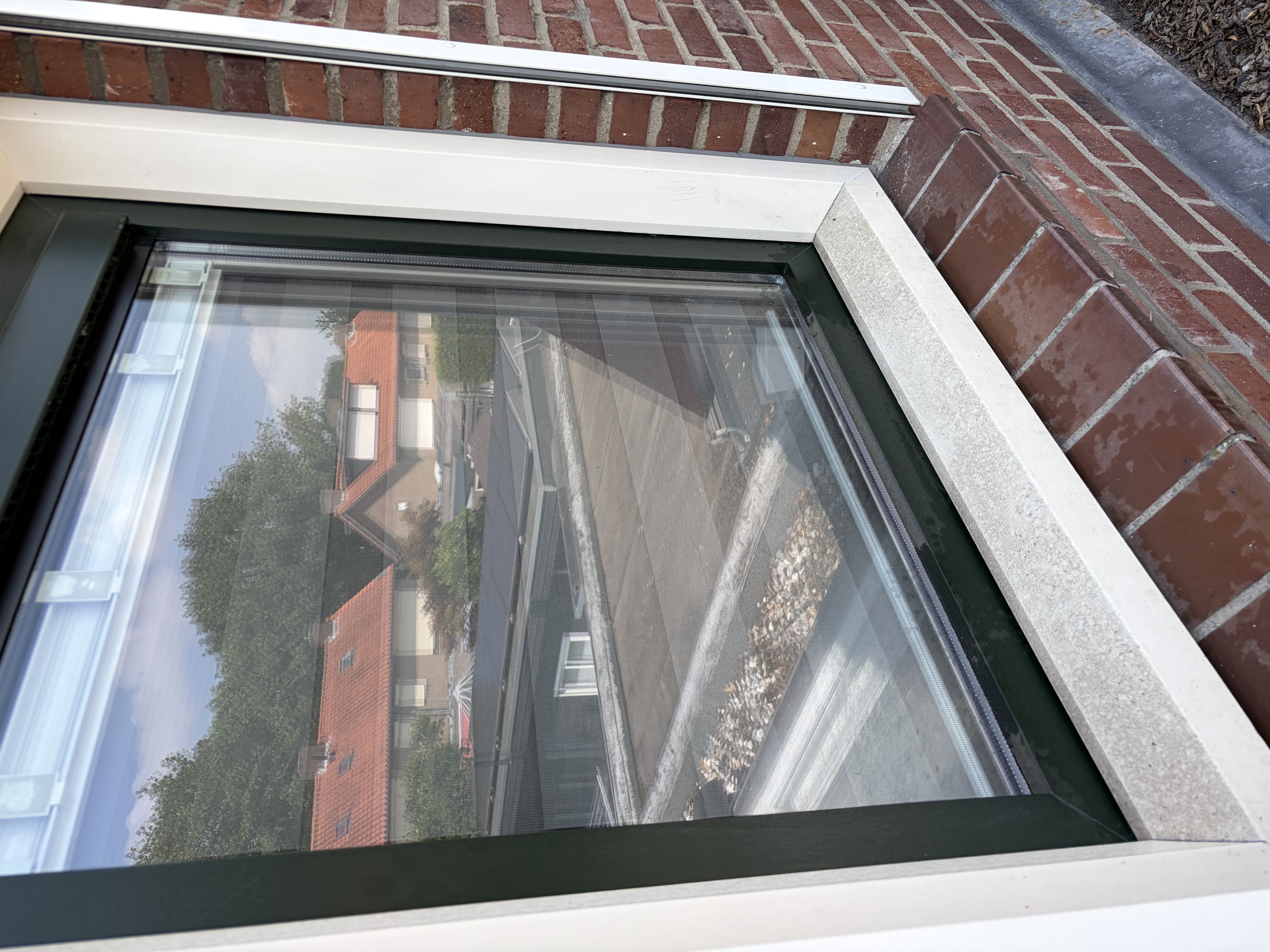 Tijdelijke Instagramfoto van glasbewassing